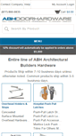 Mobile Screenshot of abhdoorhardware.com